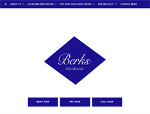 Tablet Screenshot of berksstorage.com